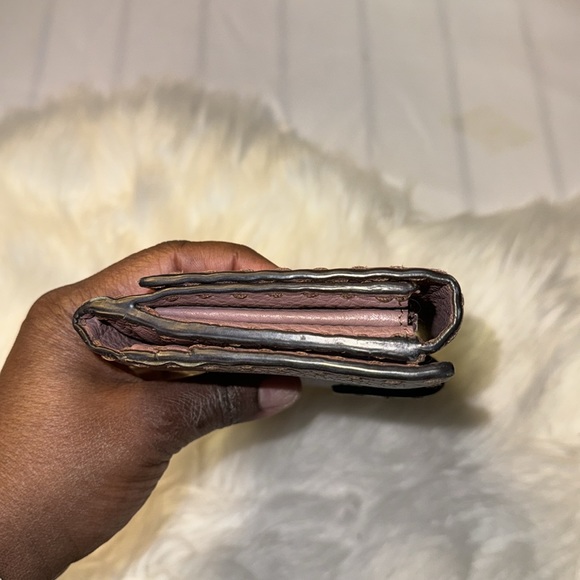 Fendi Wallet Selleria Peekaboo Long Bifold Pink Double Open Women's Leather - Picture 11 of 17